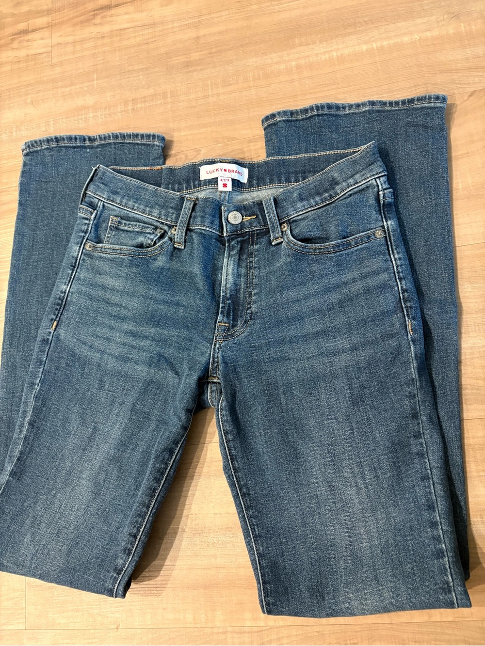 Lucky Brand Women's Straight Leg Jeans - Medium Blue Wash
